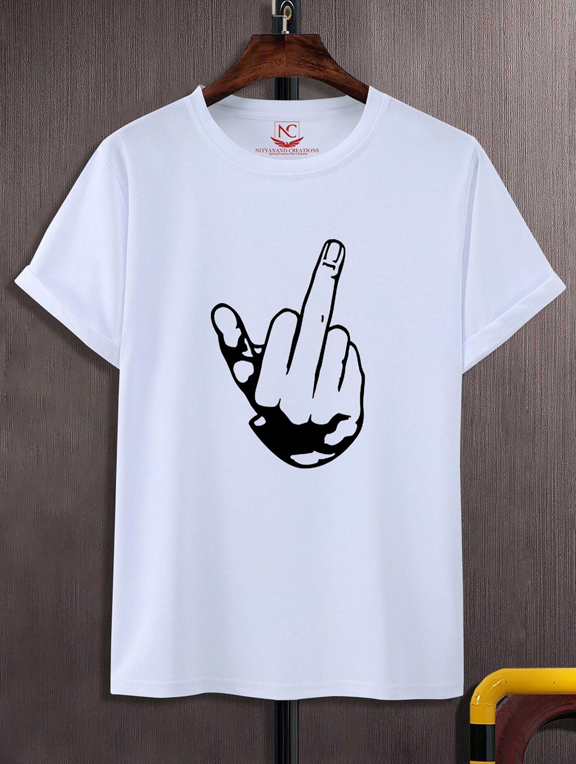 unisex white graphic printed t-shirt - 20843137 -  Zoom Image - 0