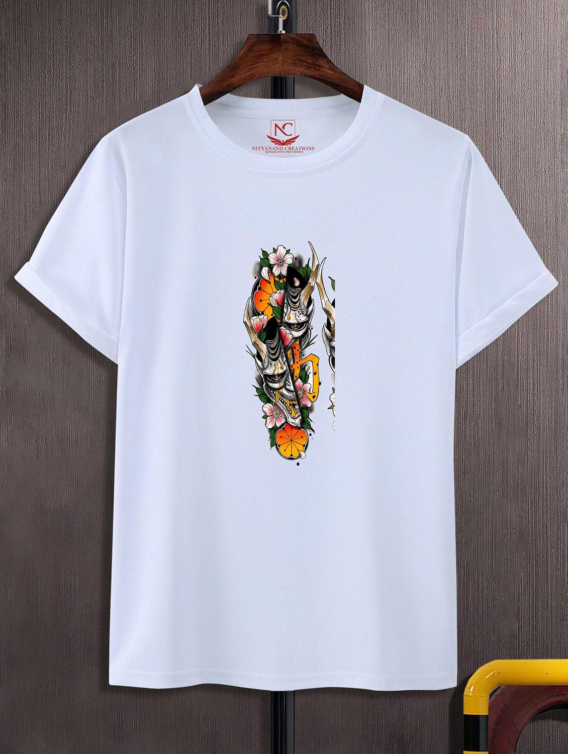 unisex white graphic printed t-shirt - 20843140 -  Zoom Image - 0