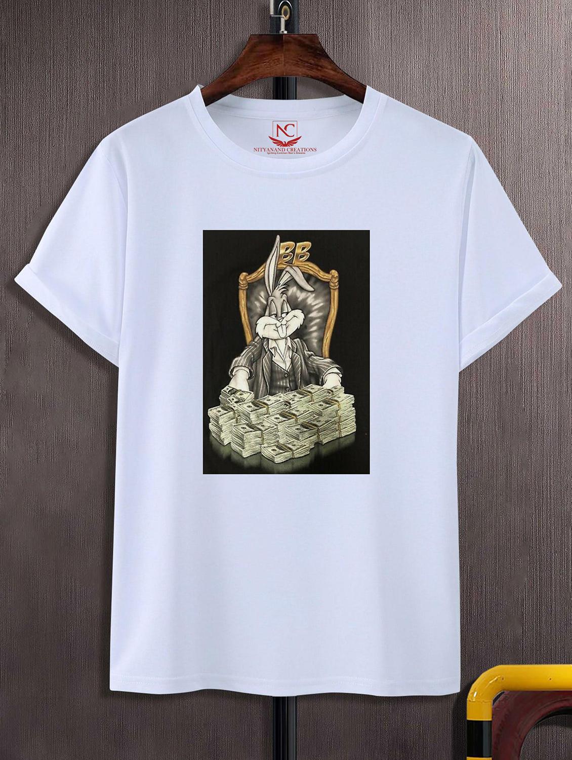 unisex white graphic printed t-shirt - 20843154 -  Zoom Image - 0