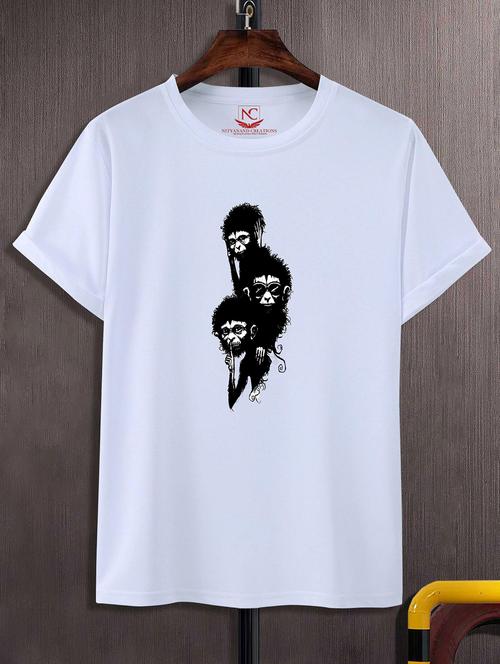 unisex white graphic printed t-shirt - 20843164 -  Standard Image - 0