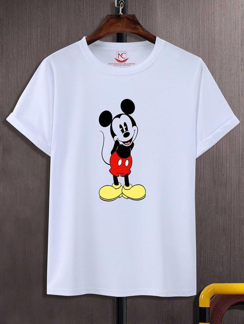 unisex white graphic printed t-shirt - 20843168 -  Standard Image - 0