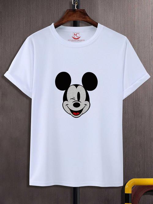 unisex white graphic printed t-shirt - 20843170 -  Standard Image - 0