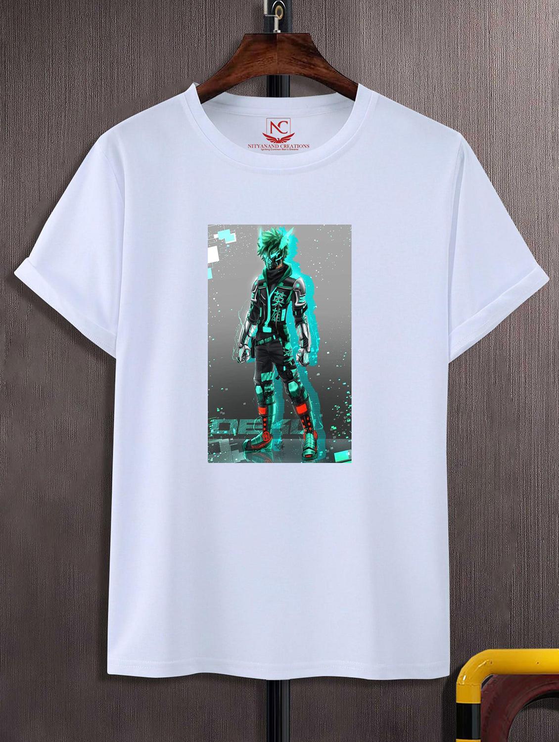 unisex white graphic printed t-shirt - 20843174 -  Zoom Image - 0