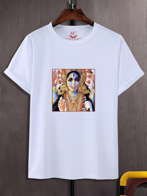 unisex white graphic printed t-shirt - 20843176 -  Standard Image - 0