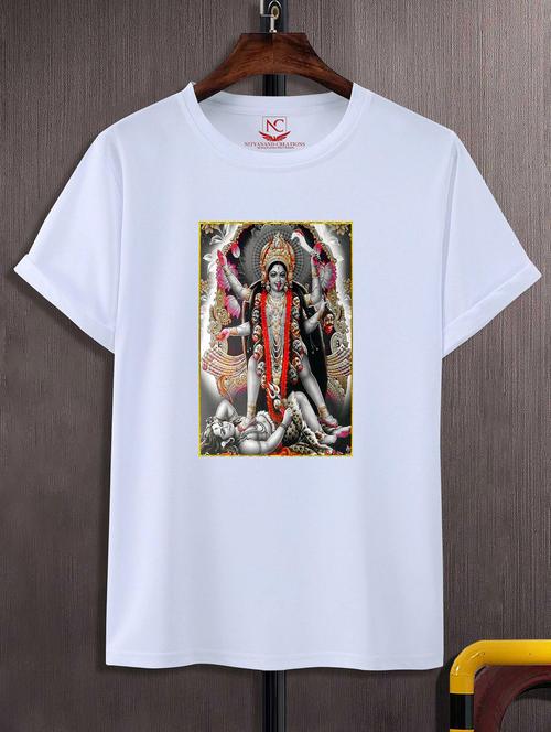 unisex white graphic printed t-shirt - 20843177 -  Standard Image - 0