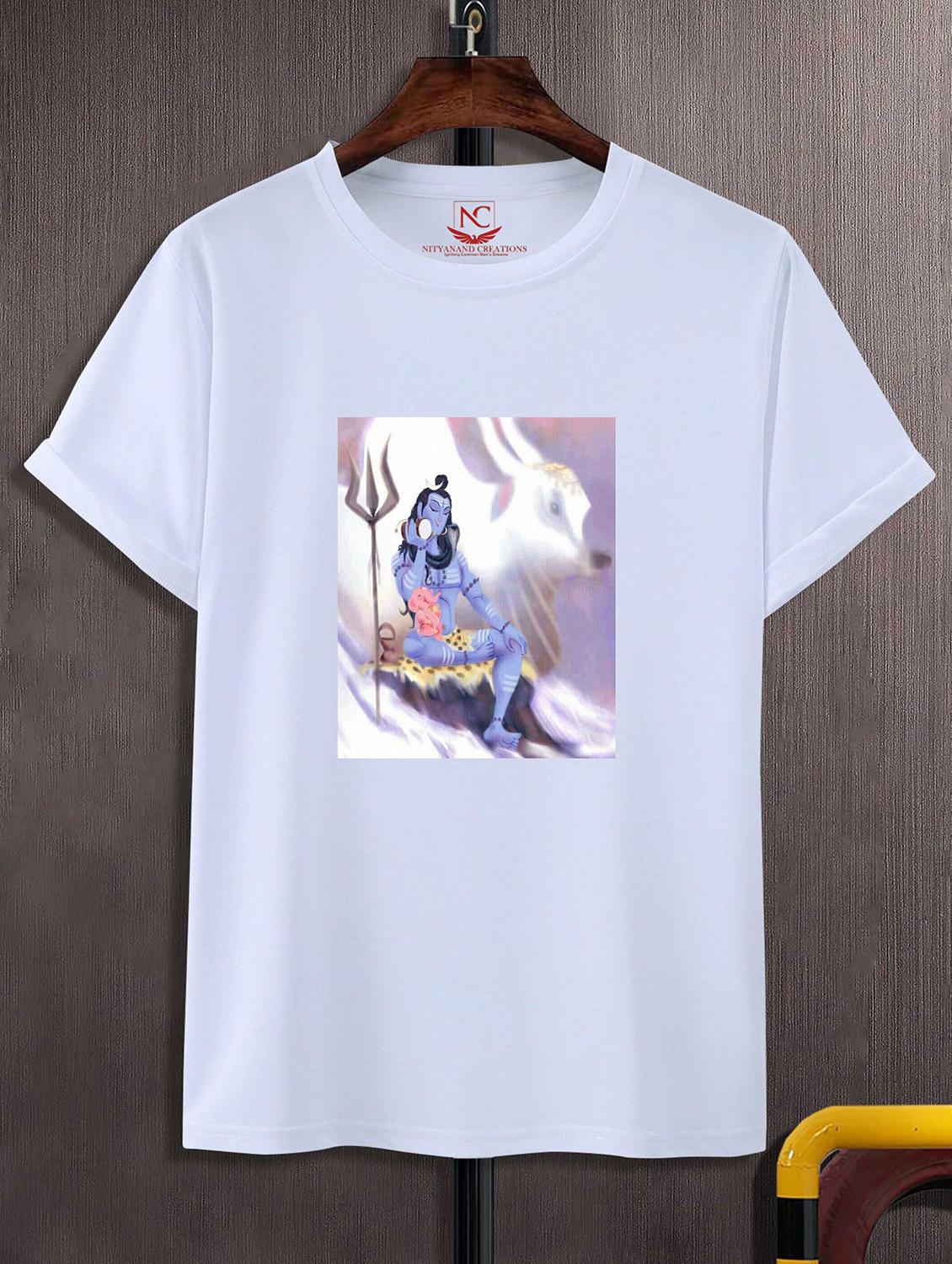 unisex white graphic printed t-shirt - 20843179 -  Zoom Image - 0