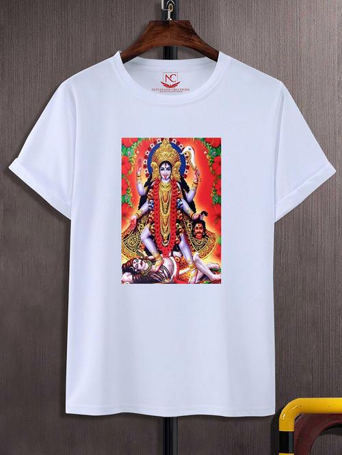 unisex white graphic printed t-shirt - 20843180 -  Standard Image - 0