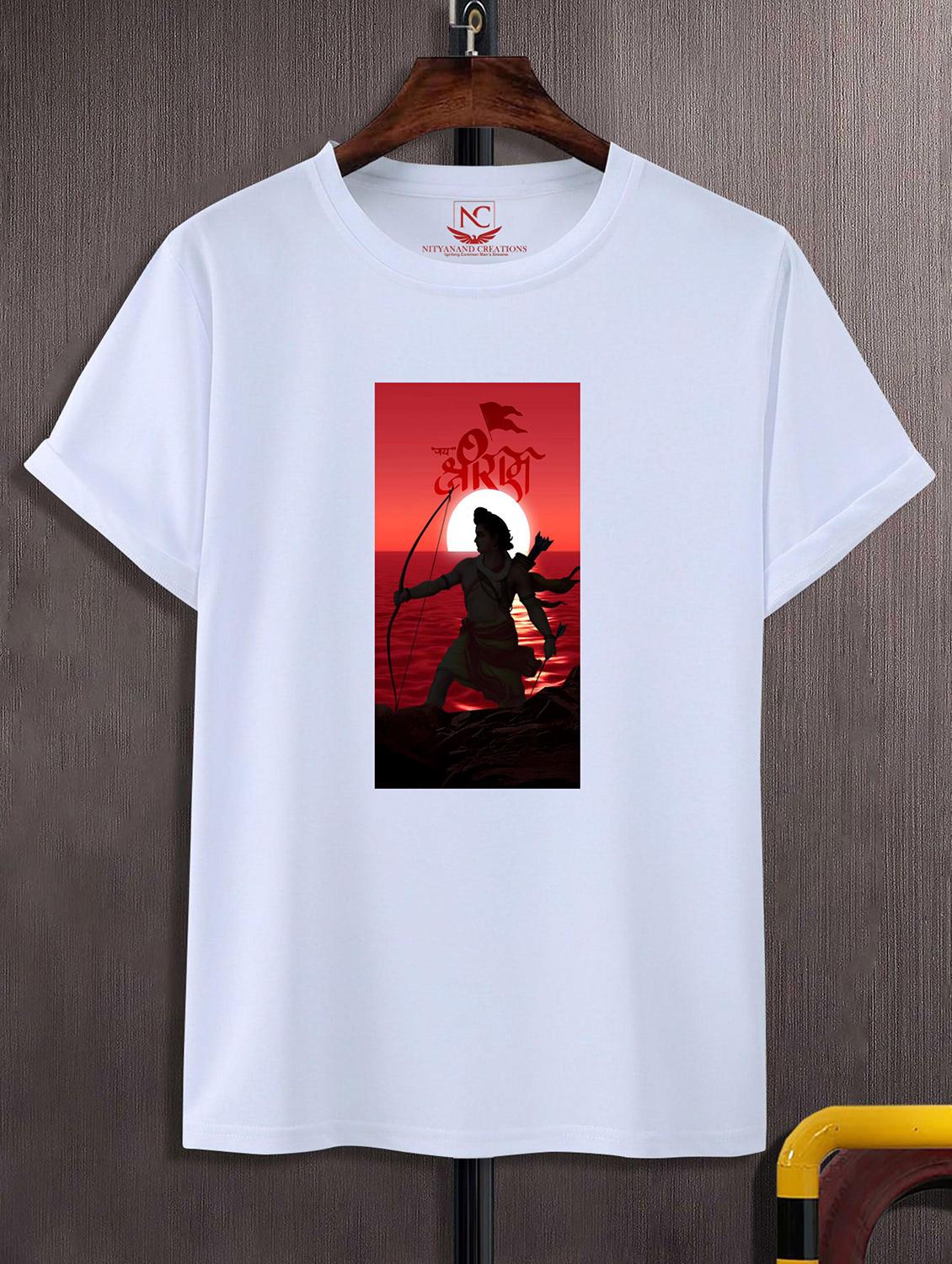 unisex white graphic printed t-shirt - 20843193 -  Zoom Image - 0