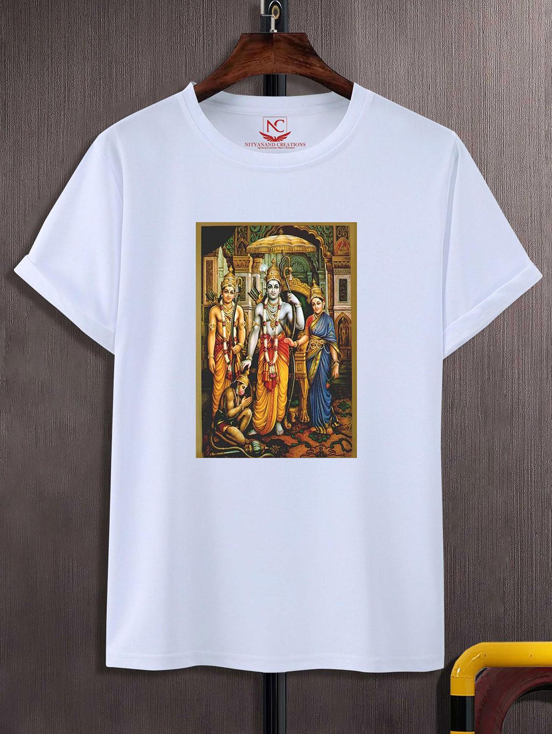 unisex white graphic printed t-shirt - 20843197 -  Zoom Image - 0