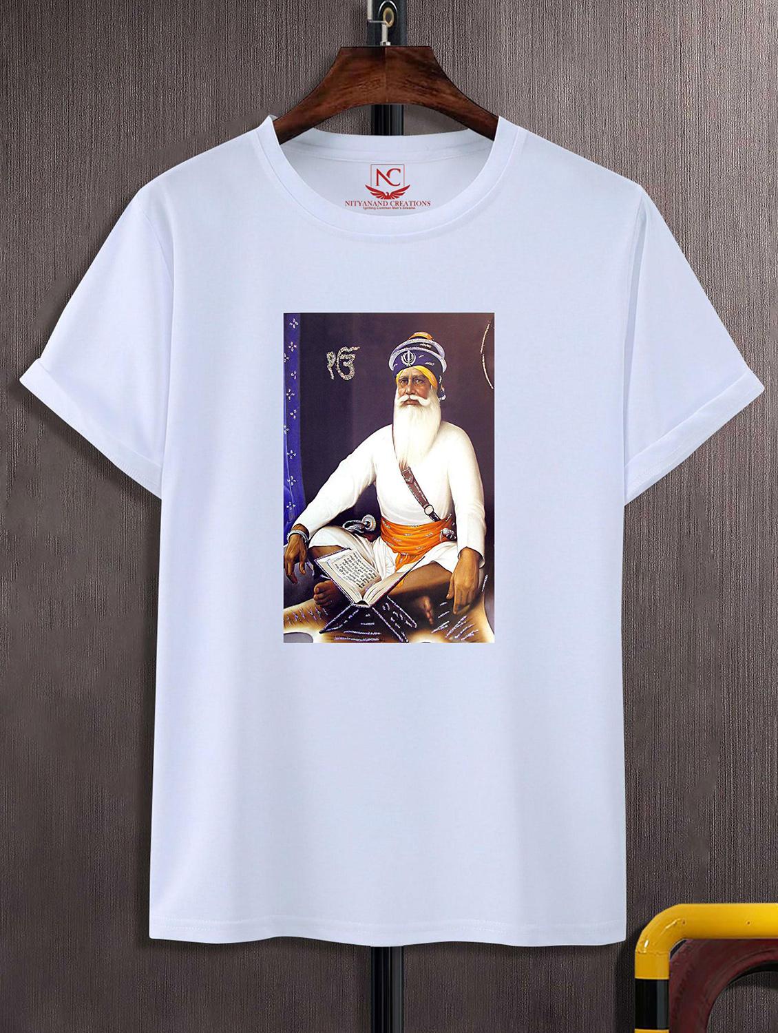 unisex white graphic printed t-shirt - 20843199 - Zoom Image - 0