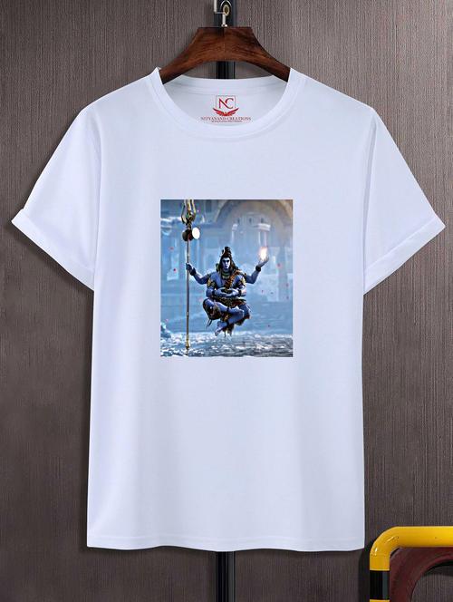 unisex white graphic printed t-shirt - 20843204 -  Standard Image - 0