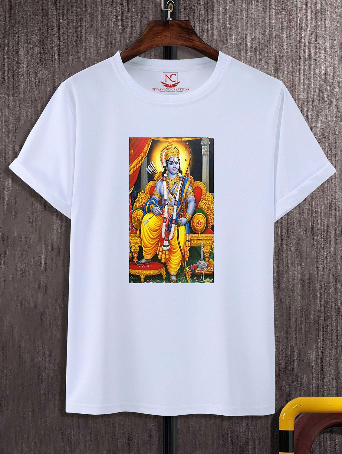 unisex white graphic printed t-shirt - 20843206 - Zoom Image - 0