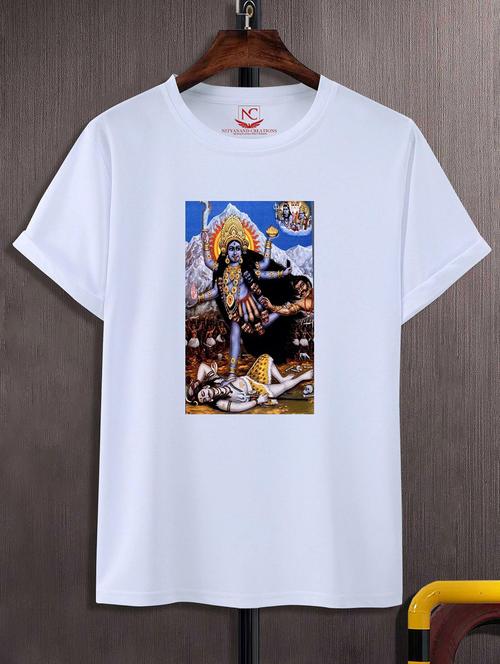 unisex white graphic printed t-shirt - 20843224 -  Standard Image - 0