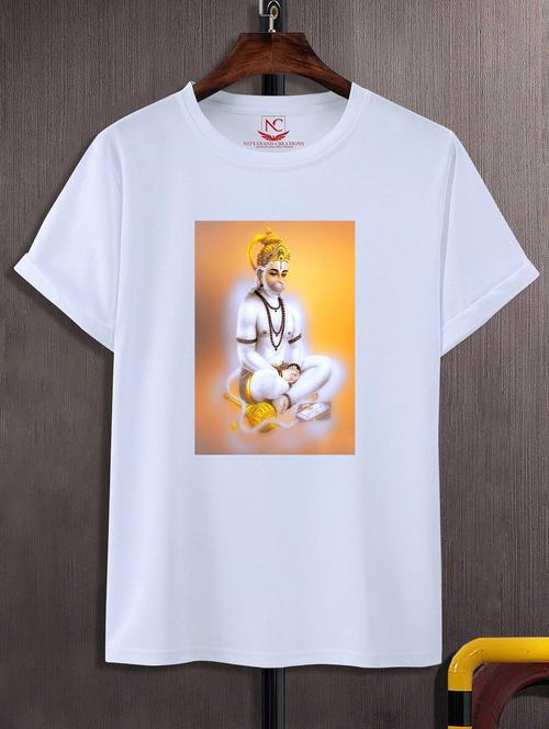 unisex white graphic printed t-shirt - 20843233 -  Standard Image - 0