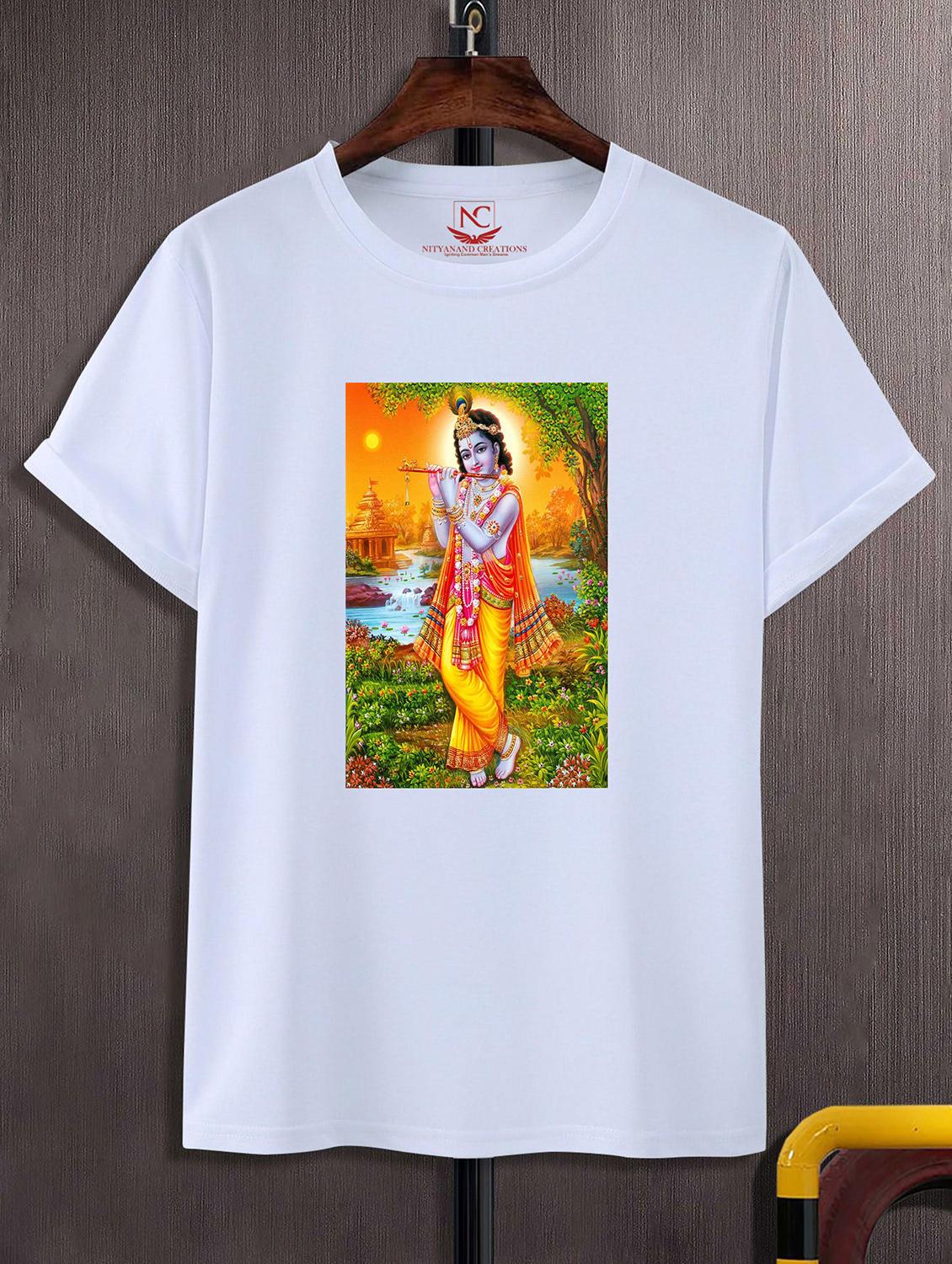 unisex white graphic printed t-shirt - 20843235 -  Zoom Image - 0