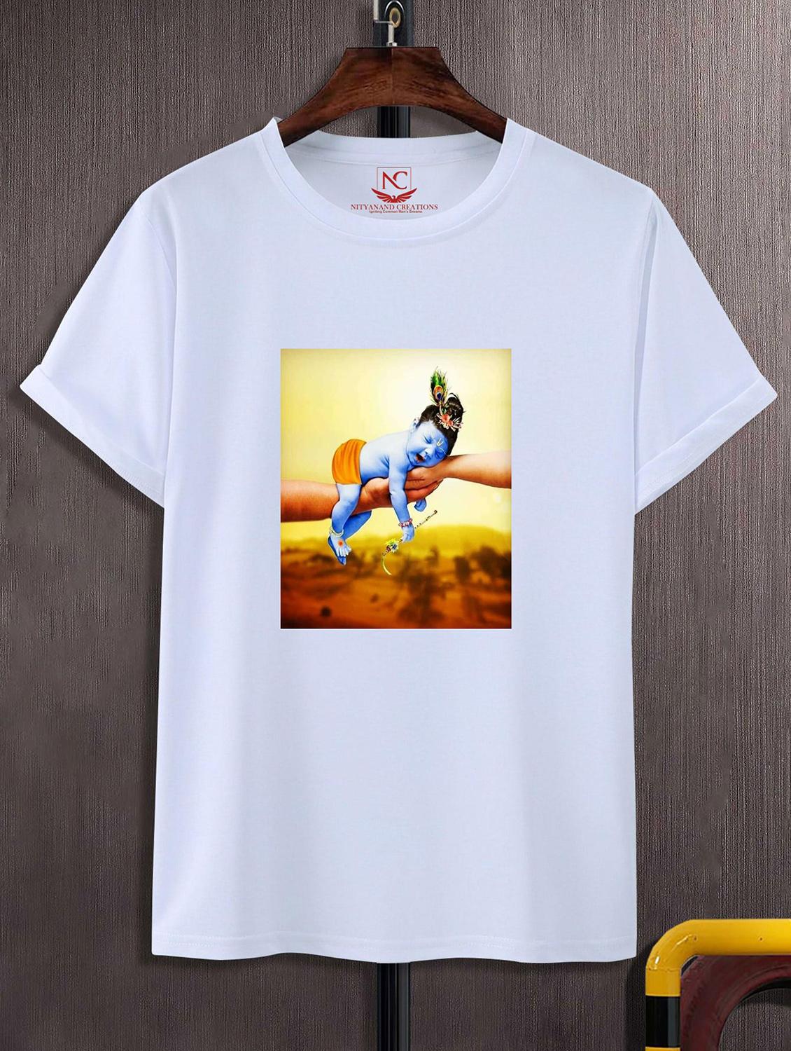 unisex white graphic printed t-shirt - 20843249 - Zoom Image - 0