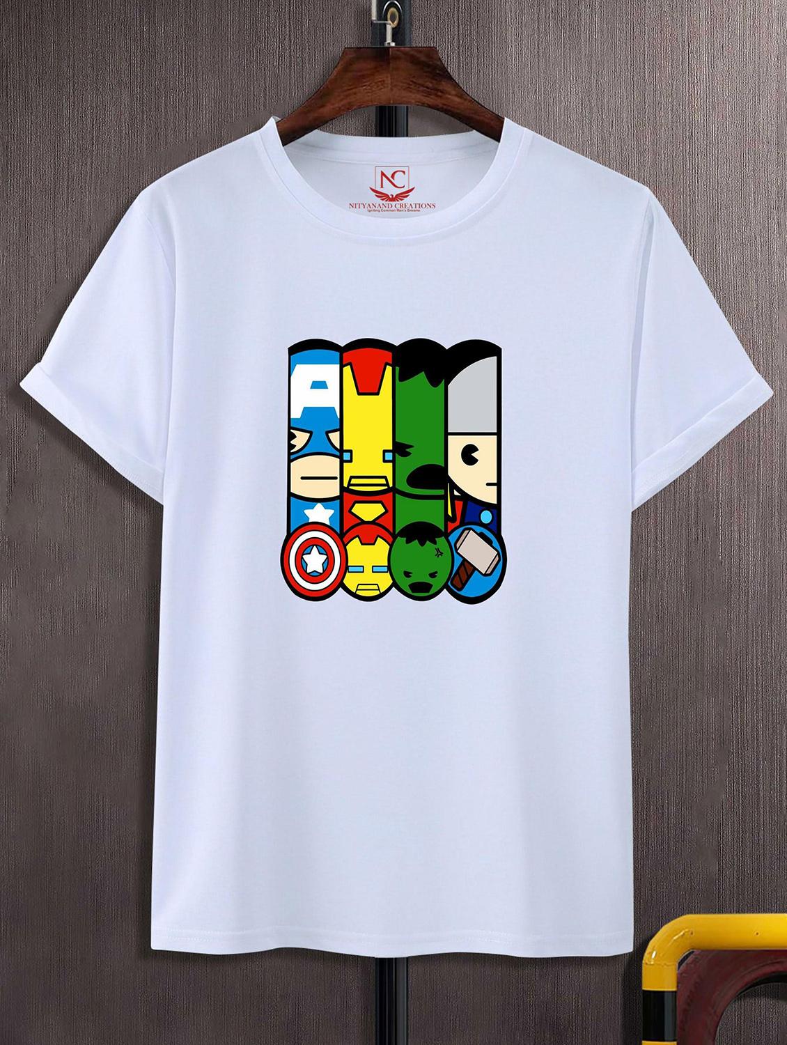 unisex white graphic printed t-shirt - 20843254 - Zoom Image - 0