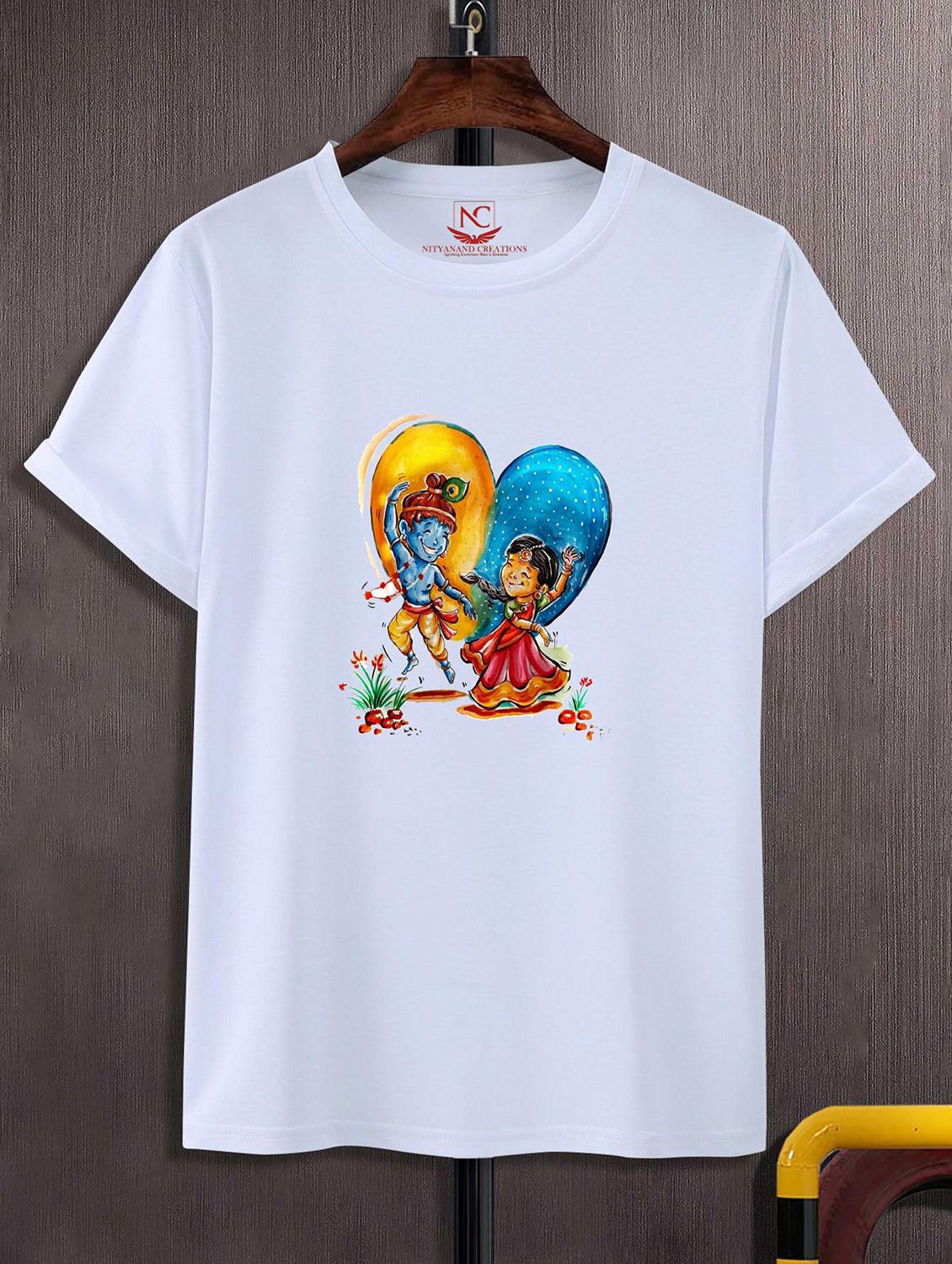 unisex white graphic printed t-shirt - 20843258 -  Zoom Image - 0