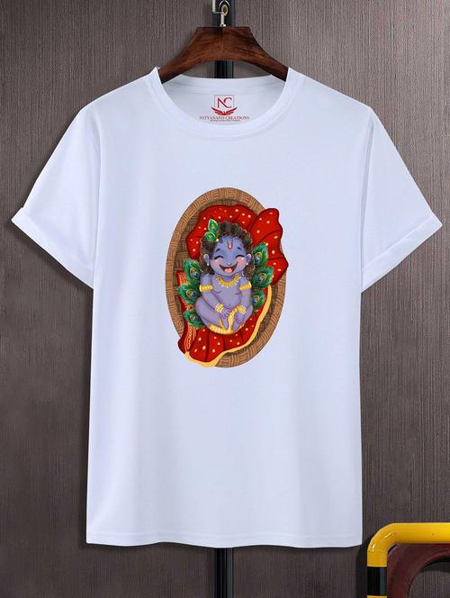 unisex white graphic printed t-shirt - 20843264 - Standard Image - 0