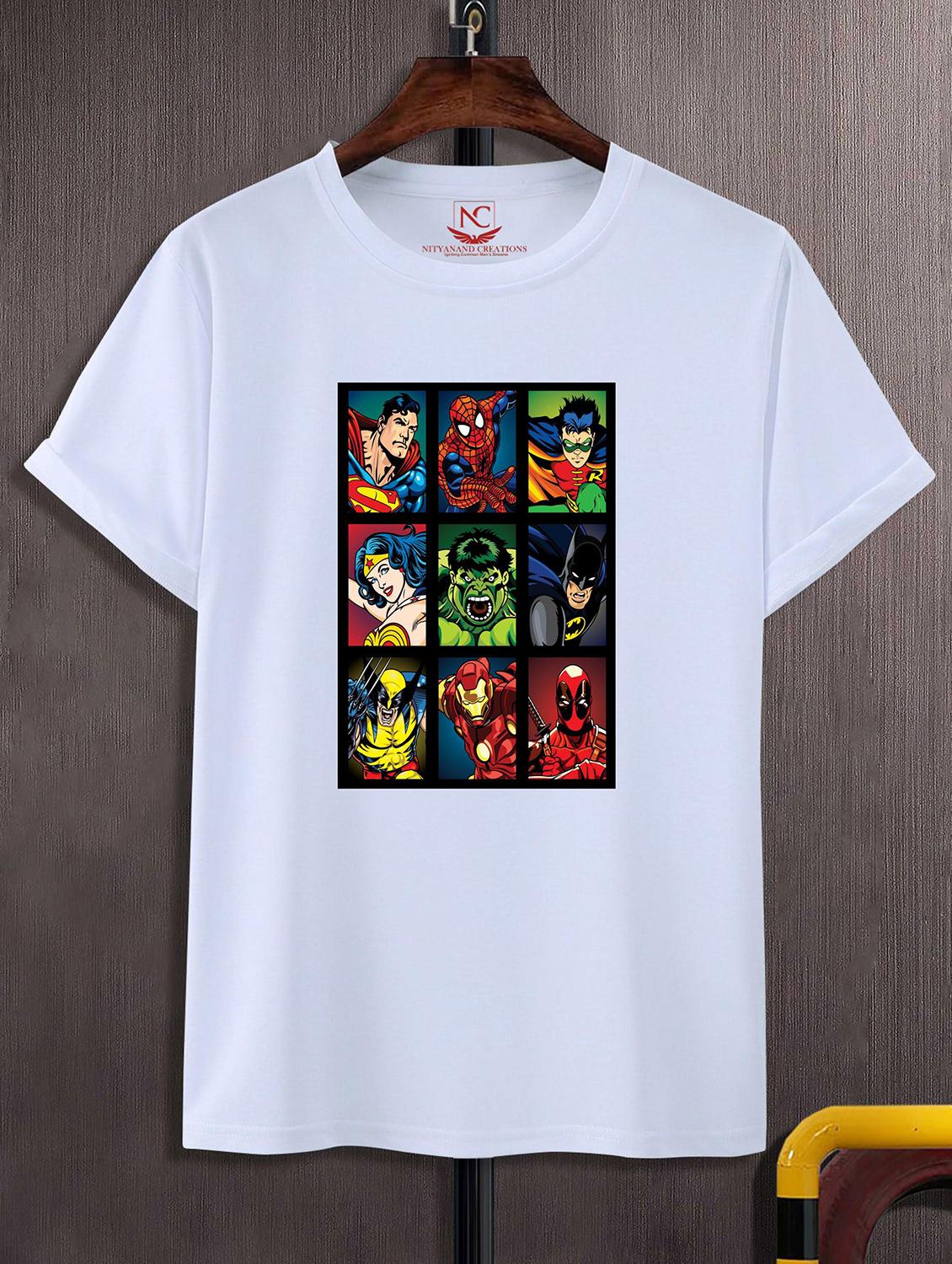 unisex white graphic printed t-shirt - 20843270 -  Zoom Image - 0