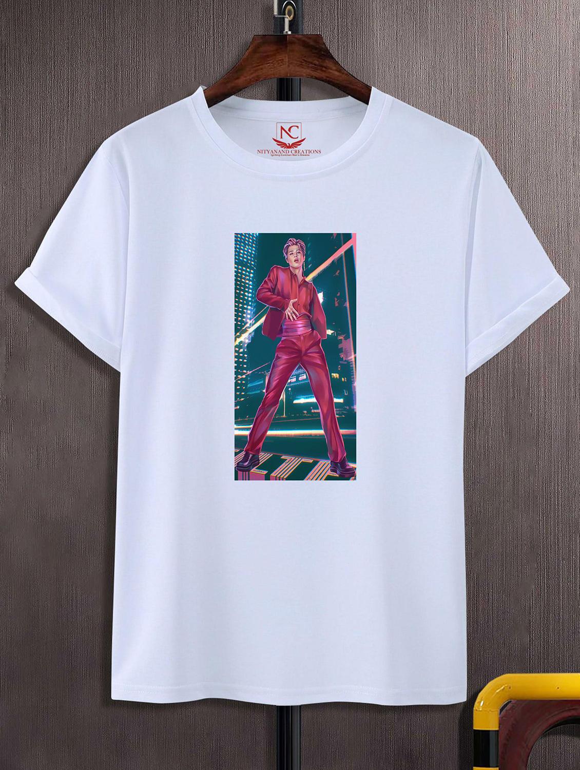 unisex white graphic printed t-shirt - 20843271 -  Zoom Image - 0