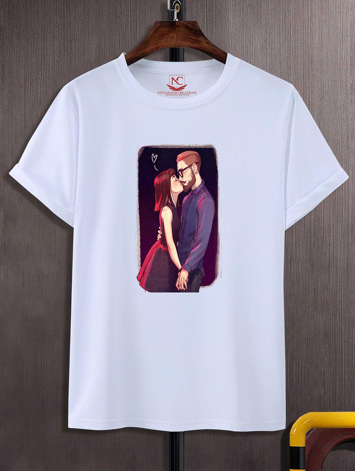 unisex white graphic printed t-shirt - 20843273 -  Zoom Image - 0
