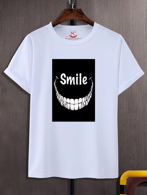 unisex white graphic printed t-shirt - 20843289 - Standard Image - 0