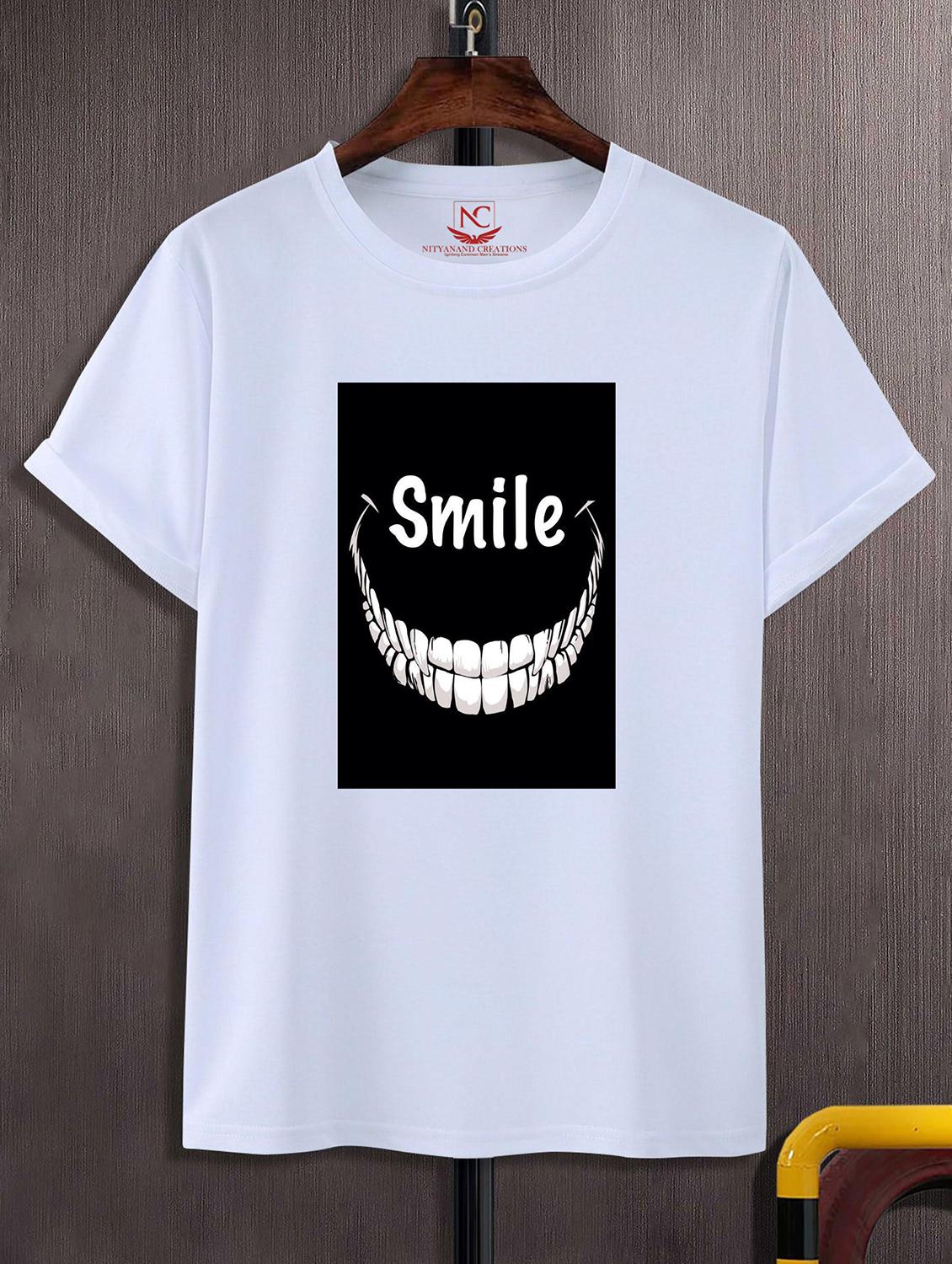 unisex white graphic printed t-shirt - 20843289 - Zoom Image - 0