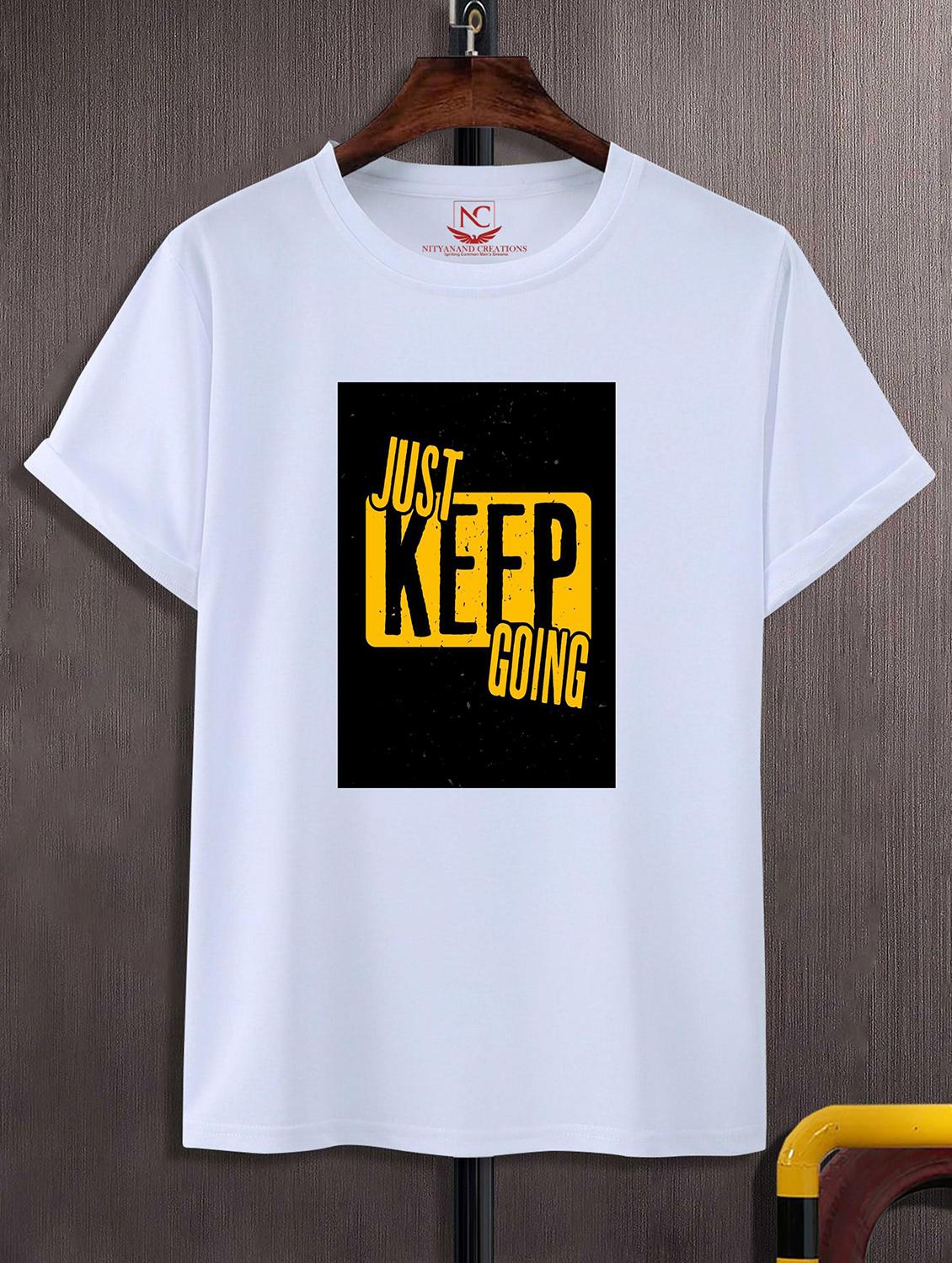 unisex typographic printed t-shirt - 20843301 - Zoom Image - 0