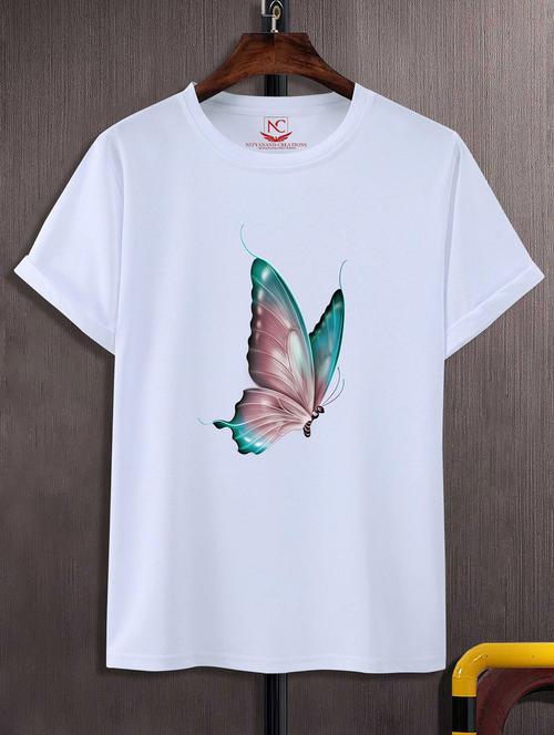 unisex white graphic printed t-shirt - 20843325 - Standard Image - 0