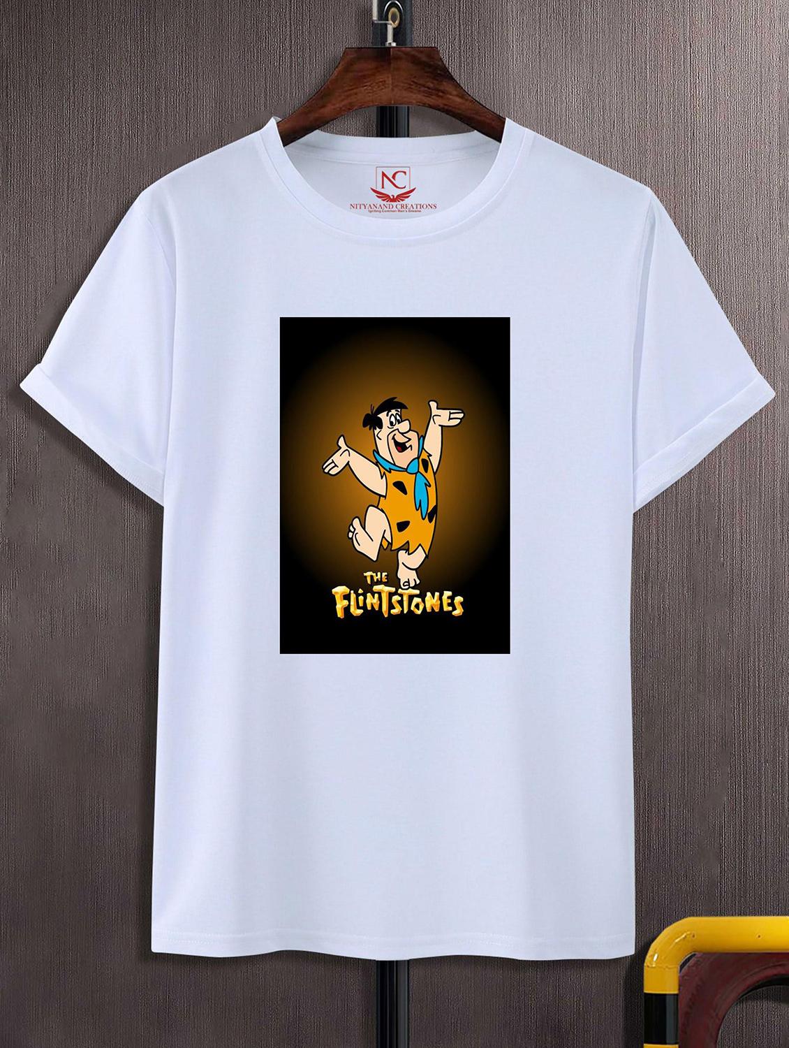 unisex white graphic printed t-shirt - 20843345 -  Zoom Image - 0