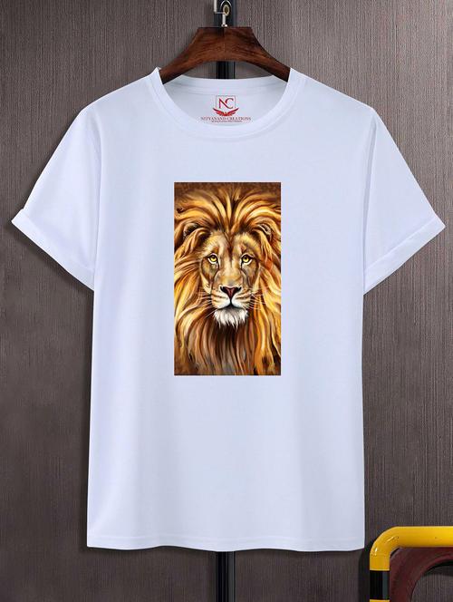 unisex white graphic printed t-shirt - 20843360 -  Standard Image - 0