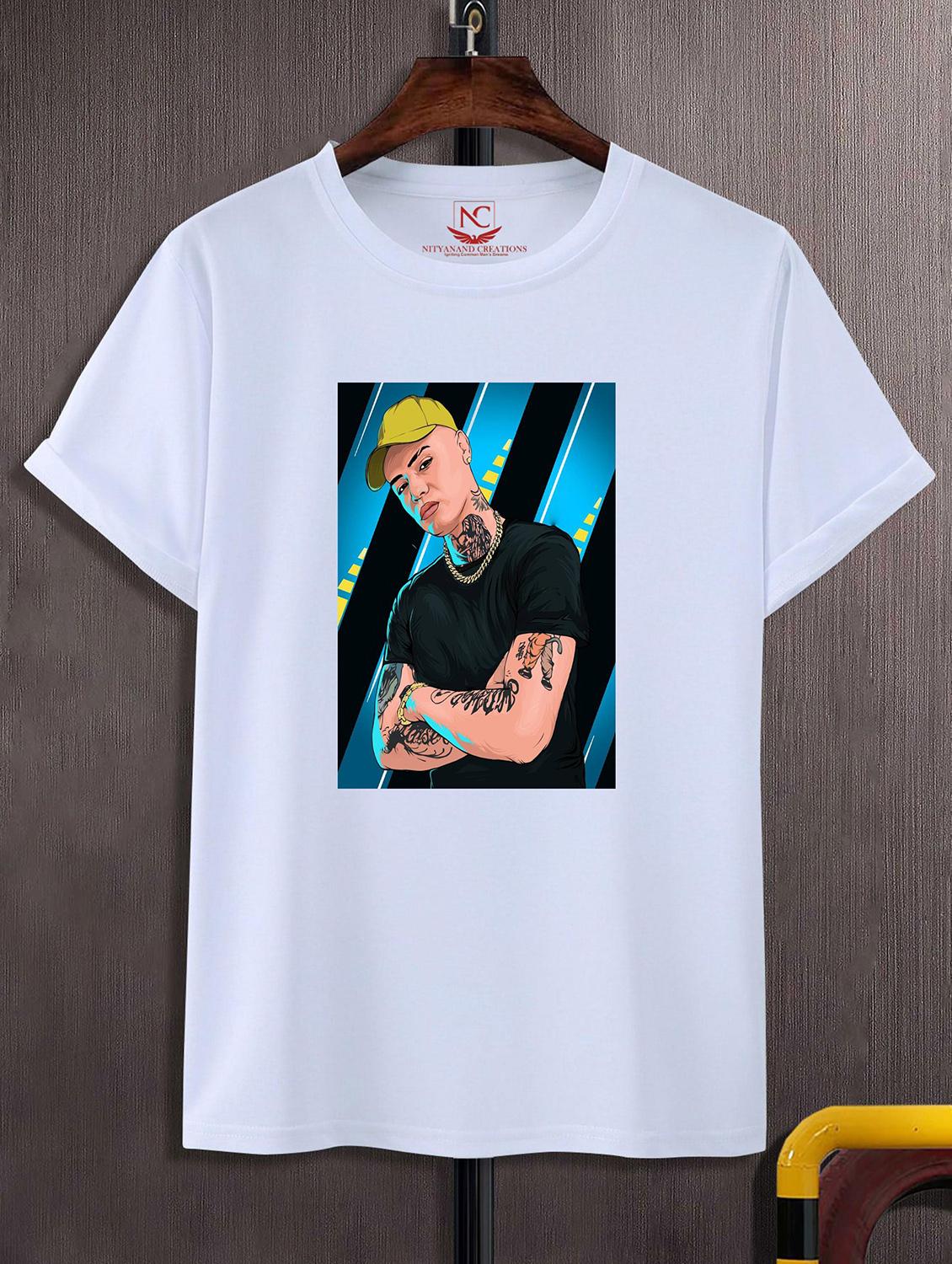 unisex white graphic printed t-shirt - 20843368 -  Zoom Image - 0
