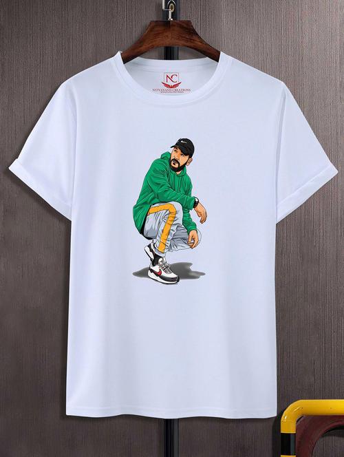 unisex white graphic printed t-shirt - 20843371 - Standard Image - 0