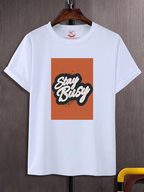 unisex typographic printed t-shirt - 20843381 -  Standard Image - 0