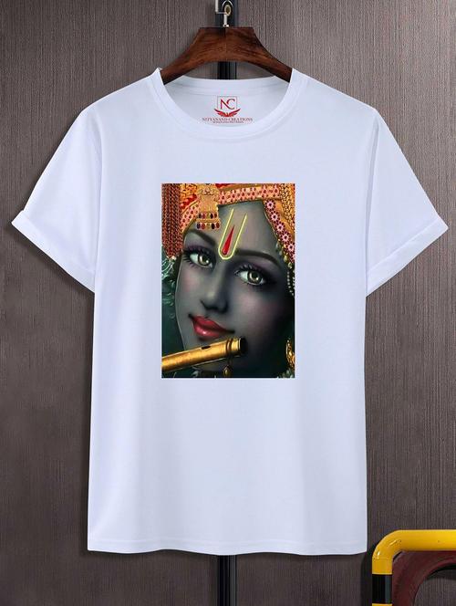 unisex white graphic printed t-shirt - 20843389 -  Standard Image - 0