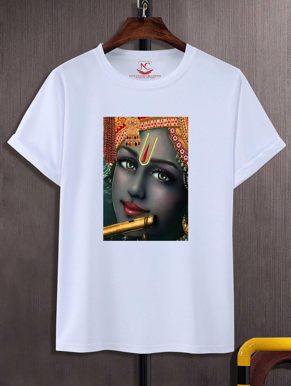 unisex white graphic printed t-shirt - 20843389 -  Zoom Image - 0