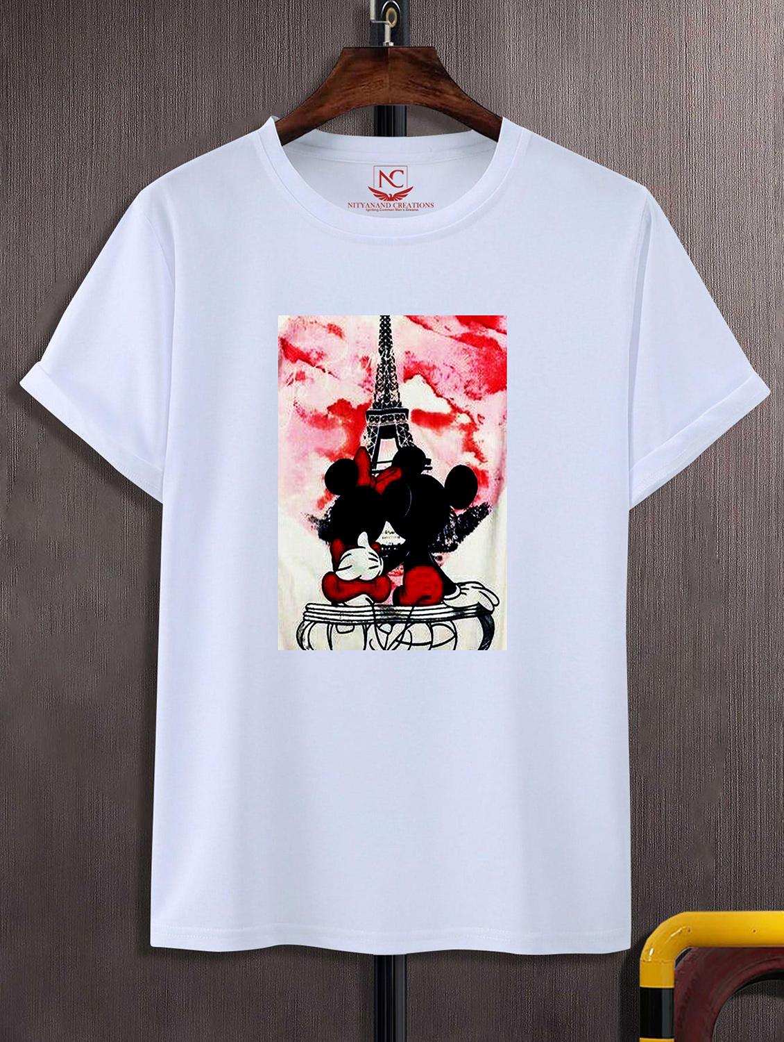 unisex white graphic printed t-shirt - 20843400 - Zoom Image - 0