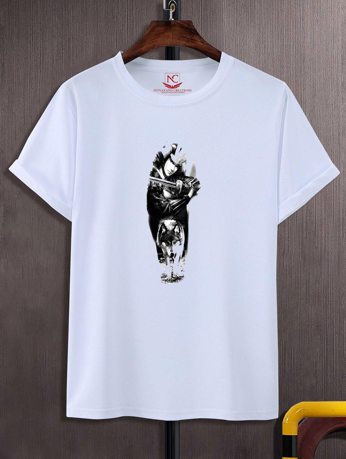 unisex white graphic printed t-shirt - 20843401 -  Zoom Image - 0