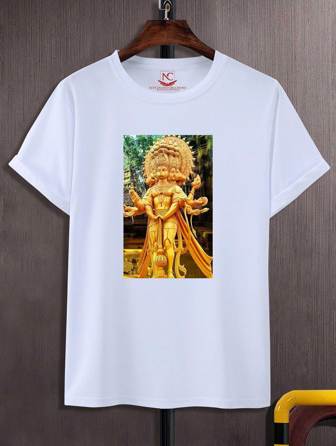 unisex white graphic printed t-shirt - 20843407 -  Zoom Image - 0