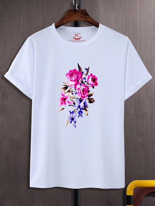 unisex white graphic printed t-shirt - 20843408 - Standard Image - 0