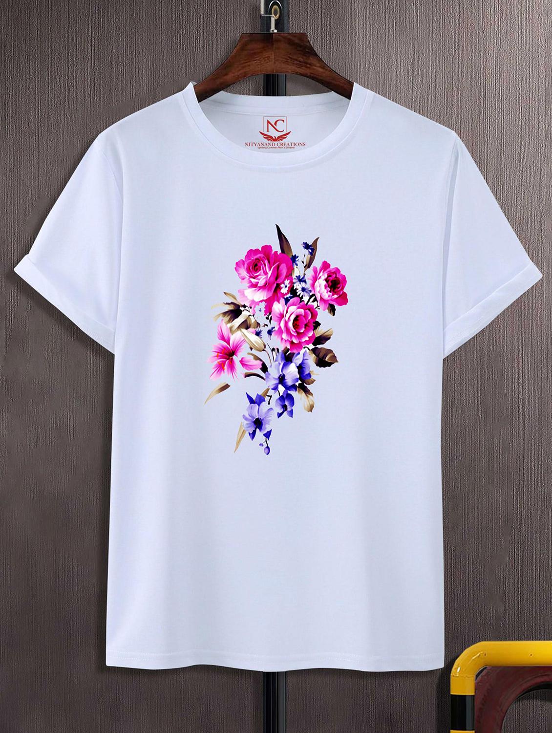 unisex white graphic printed t-shirt - 20843408 - Zoom Image - 0