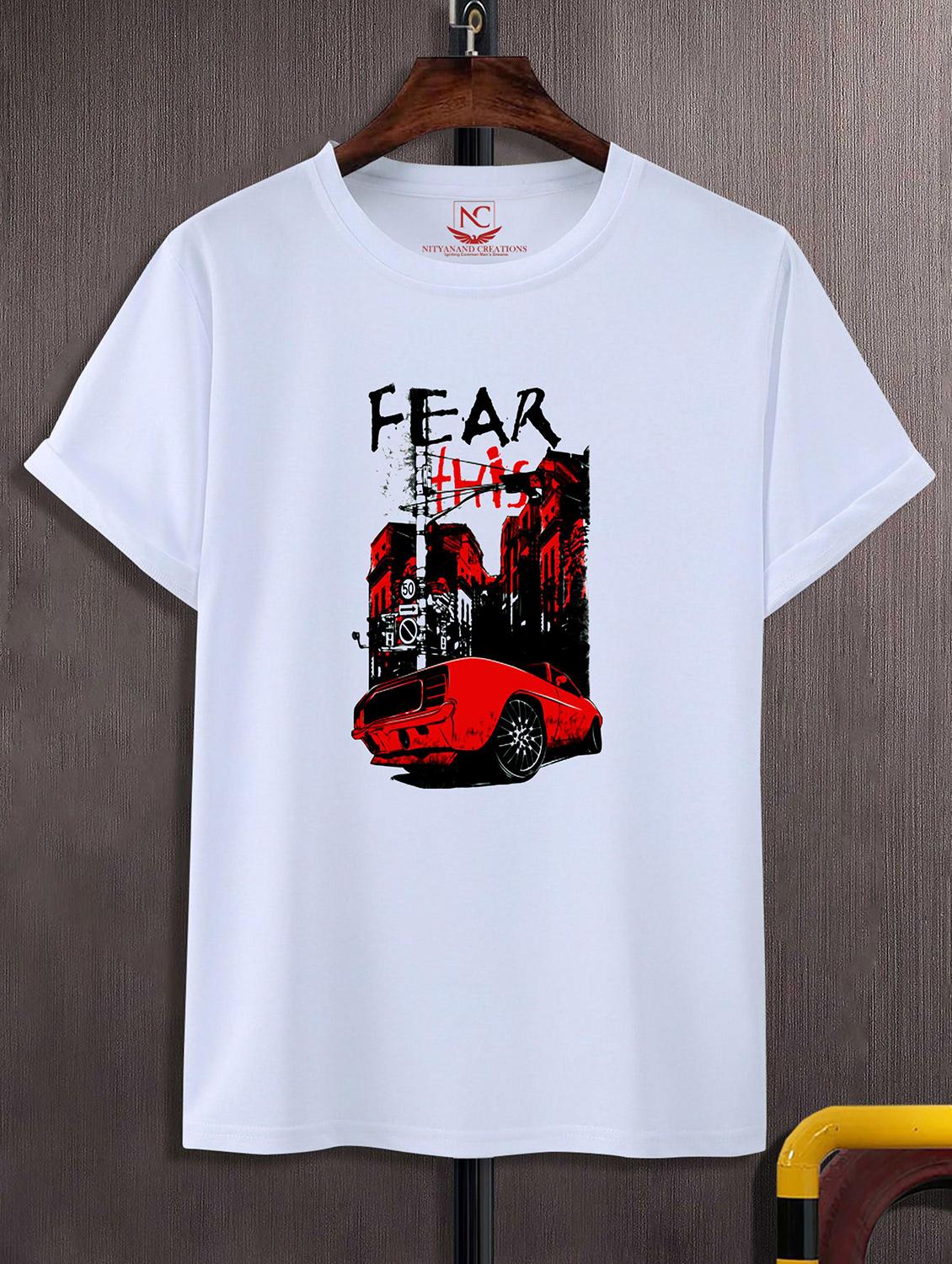 unisex white graphic printed t-shirt - 20843410 - Zoom Image - 0