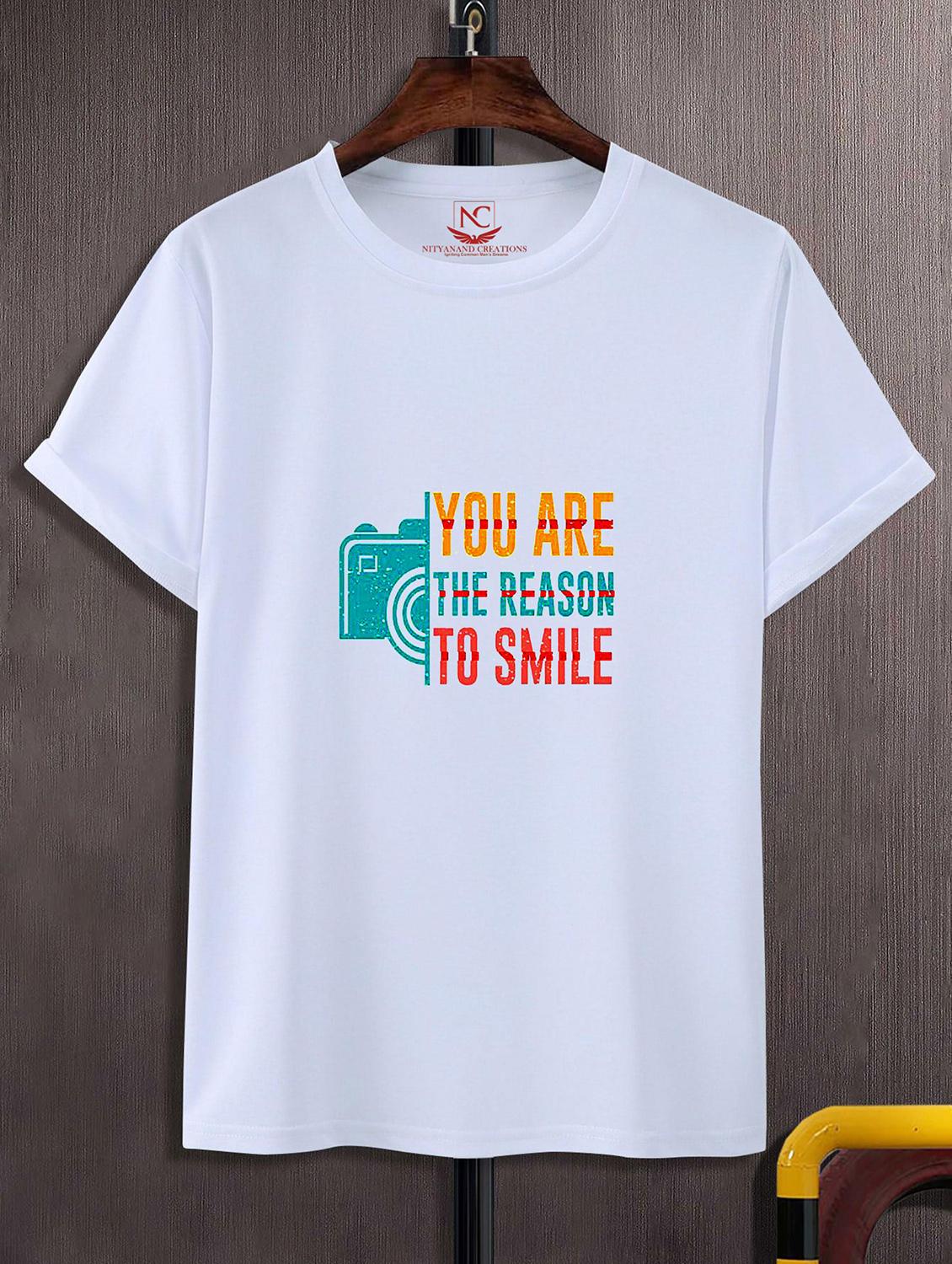 unisex typographic printed t-shirt - 20843411 -  Zoom Image - 0