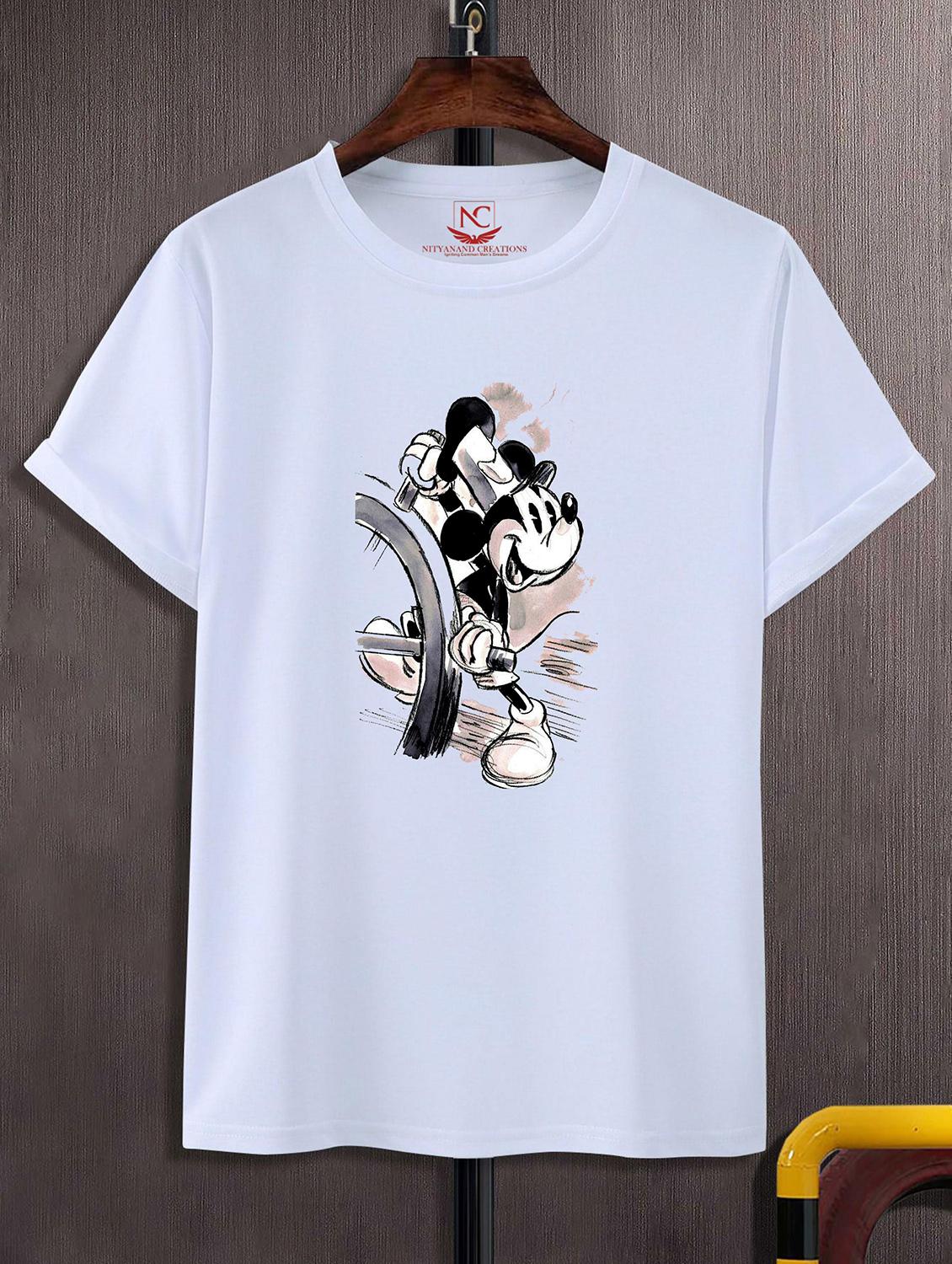 unisex white graphic printed t-shirt - 20843422 -  Zoom Image - 0