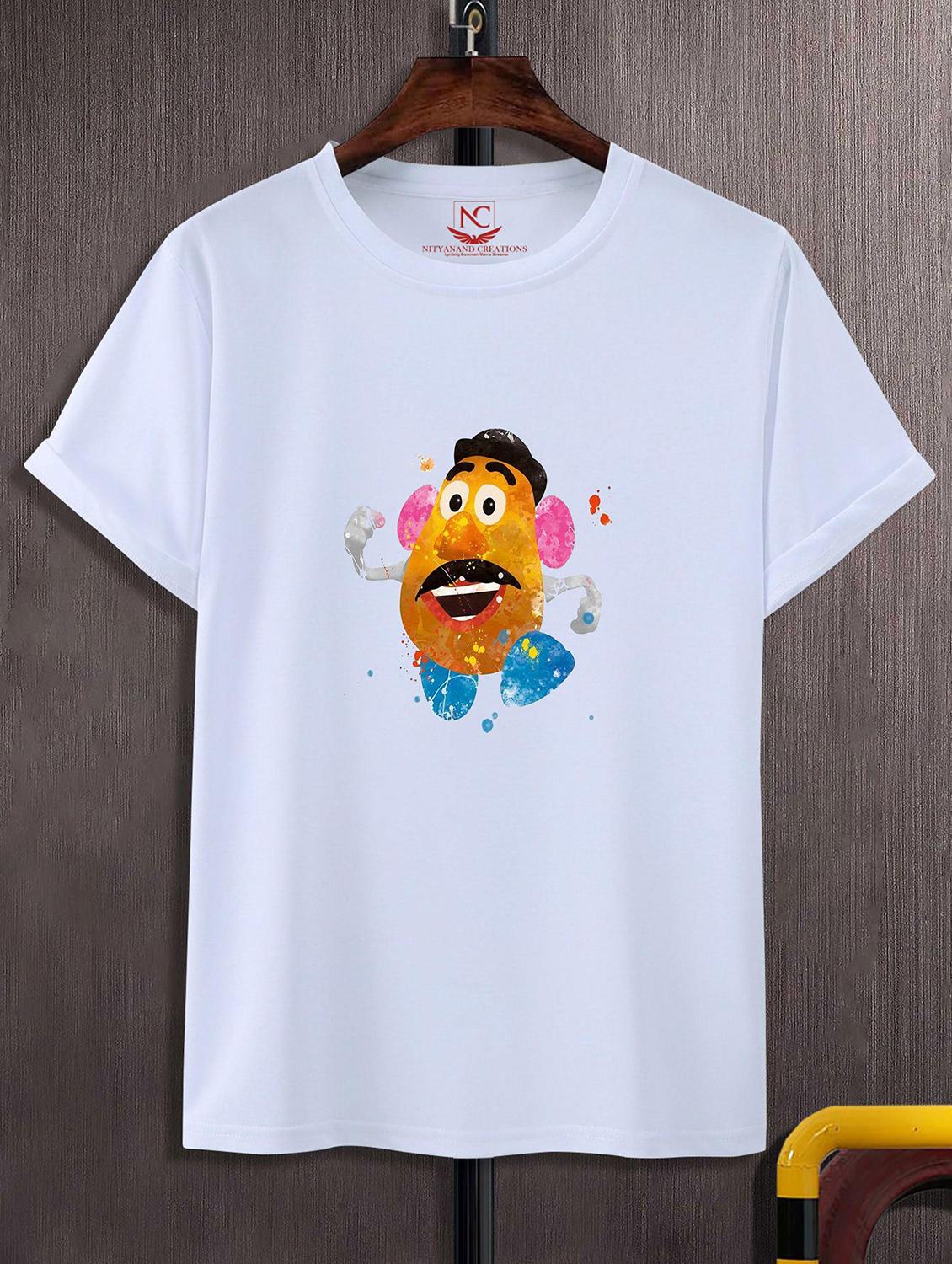 unisex white graphic printed t-shirt - 20843428 -  Zoom Image - 0