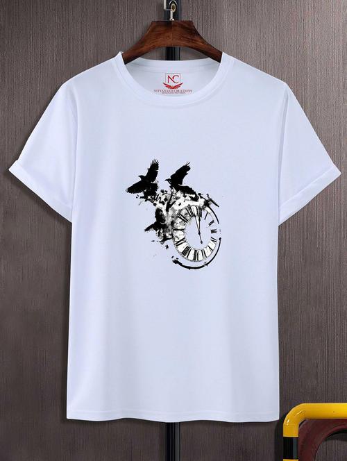 unisex white graphic printed t-shirt - 20843454 -  Standard Image - 0