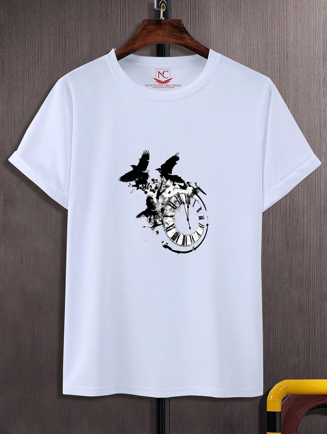 unisex white graphic printed t-shirt - 20843454 -  Zoom Image - 0