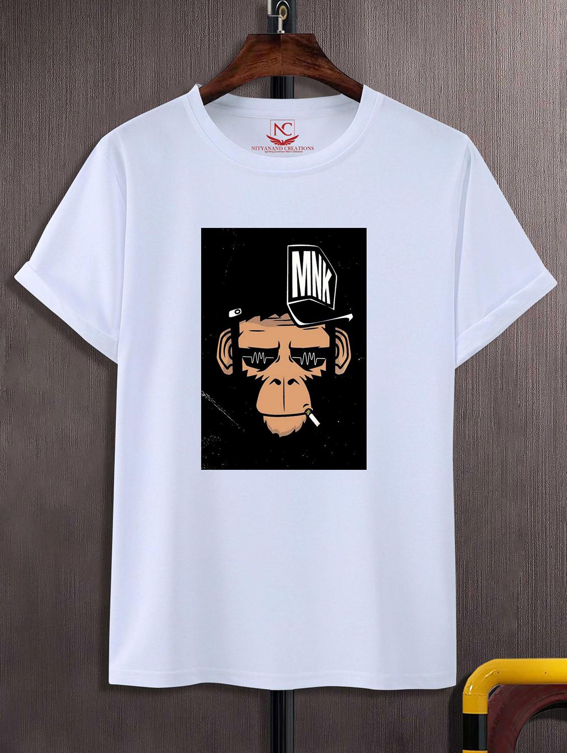 unisex white graphic printed t-shirt - 20843538 -  Zoom Image - 0