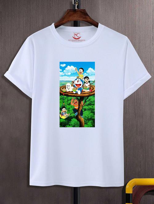 unisex white graphic printed t-shirt - 20843540 -  Standard Image - 0